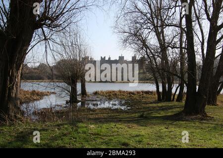 Framlingham Castello di Suffolk Foto Stock