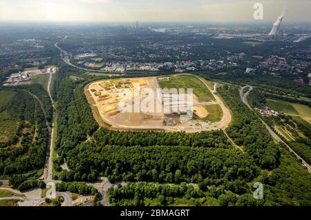 , discarica Wehofen a Dinslaken-Hiesfeld, 06.07.2017, vista aerea, Germania, Renania settentrionale-Vestfalia, Ruhr Area, Dinslaken Foto Stock