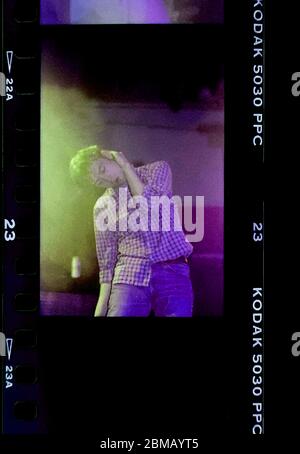 Damon Albarn ha suonato in diretta con Blur all'evento di Brighton. Maggio 23 1994 Foto Stock