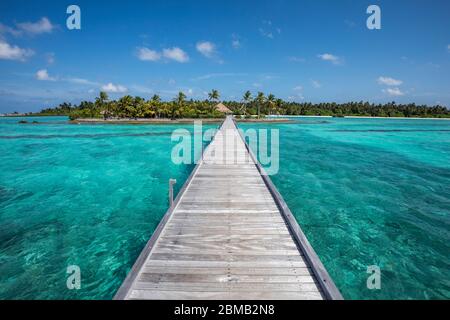 Como Maalifushi; Atollo di Thaa; Maldive Foto Stock
