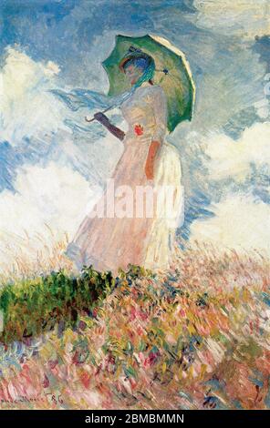 Donna con un parasolo (variante) di Claude Monet, 1886. Museo d Orsay a Parigi Foto Stock