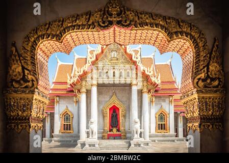 wat benchamabophit Tempel bangkok thailandia Foto Stock