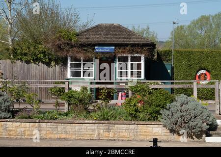 Sandford Lock, Sandford-on-Thames. Sul Tamigi vicino Oxford Foto Stock