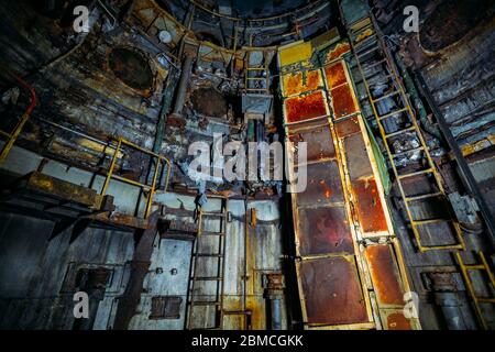 Abbandonati missili unificati underground comando post mio tipo Foto Stock