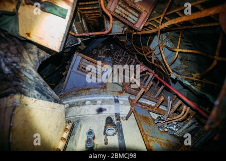 Abbandonati missili unificati underground comando post mio tipo Foto Stock