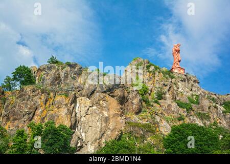 Francia, le Puy-en-Velay, statua di Notre-Dame de France, circa metà degli anni 19C Foto Stock