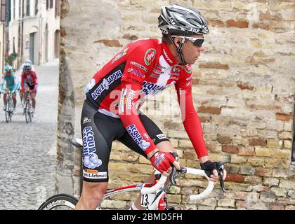 Massimo Codol di acqua e Sapone durante la gara ciclistica Tirreno - Adriatico 2010,tappa 6,Montecosaro - Macerata(134Km) il 15 marzo 2010 a Macerata Italie - Foto Laurent Lairys / DPPI Foto Stock