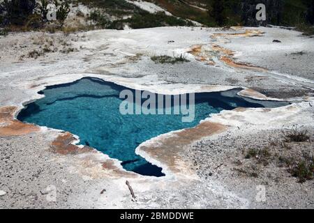 Bacino blu nel complesso del Geyser superiore Foto Stock