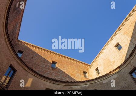 Cortile interno della casa del pittore Mantenga Foto Stock