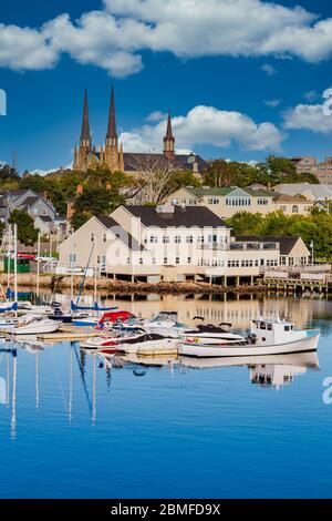 Barche da pesca e Marina a Charlottetown Foto Stock