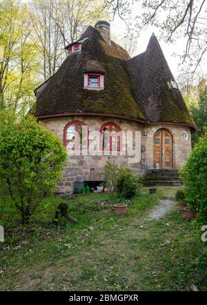 Loheland bei Fulda, Frauensiedlung, ab 1919 von Hedwig von Rohren und Louise Langgaard Geplant, Steinhaus von 1924 Foto Stock