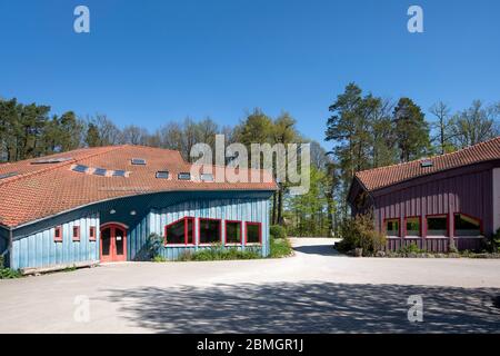 Loheland bei Fulda, Frauensiedlung, ab 1919 von Hedwig von Rohren und Louise Langgaard geplant, moderne Waldorfschule Foto Stock