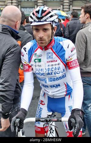 Michele Scarponi di Androni Giocattoli - Serramenti PVC Diquigiovanni durante la Milano San Remo 2010, gara ciclistica, (298,5 km) il 20 marzo 2010 a Milano, Francia - Foto Laurent Lairys / DPPI Foto Stock