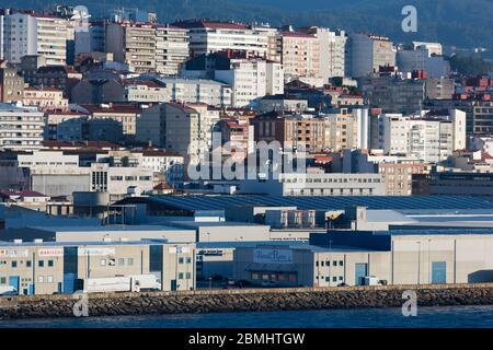 Porto di Vigo,Galizia,Spagna,l'Europa Foto Stock