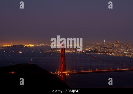 San Francisco le luci della città Foto Stock