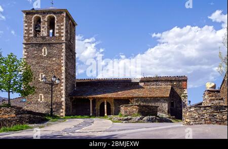 Iglesia de Campillo de Ranas. Guadalajara. Castilla la Mancha. España Foto Stock