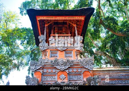 Pura Dalem Desa Pakraman Ubud, Bali, Indonesia. Foto Stock