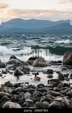 Lago Nahuel Hupai, Bariloche, Patagonia, Argentina Foto Stock