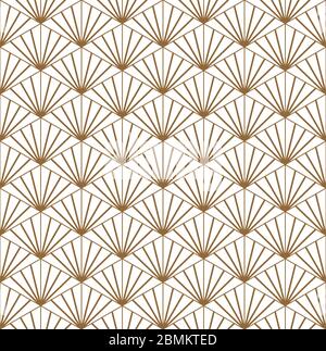 Bellissima Seamless pattern giapponese kumiko per shoji schermo grande design per qualsiasi finalità. Modello giapponese vettore di fondo. Tradizionale Giapponese w Illustrazione Vettoriale