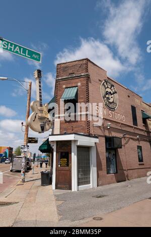 Sun Studio in Memphis originariamente fondato da Sam Phillips come Memphis Recording Service, Sun (Records) Studio è stato definito come "il luogo di nascita del rock-n-ro Foto Stock