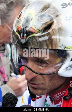 Michele Scarponi di Androni Giocattoli - Serramenti PVC Diquigiovanni durante il Tour D'Italie 2010, (ITT) Amsterdam - Amsterdam (8,4 km) il 08 maggio 2010 ad Amsterdam, Pays Bas - Foto Laurent Lairys / DPPI Foto Stock