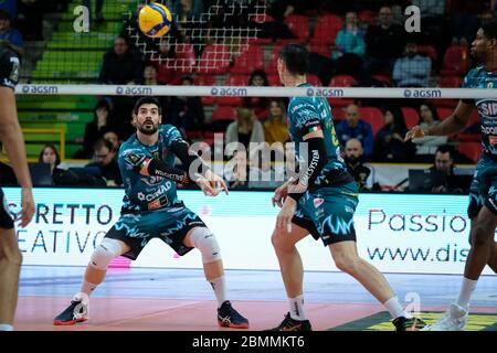 Verona, Italia. filippo lanza (10) Sir safety conad perugia durante il Volley Italiano Superlega Serie A stagione 2019/20, Volley Campionato Italiano Serie A Men SuperLeague a Verona, Italia, Gennaio 01 2020 Credit: Independent Photo Agency/Alamy Live News 2020 Foto Stock