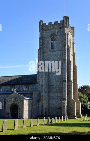 La Chiesa di San Giacomo il Grande, Castello Acre, Norfolk Foto Stock