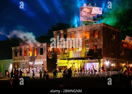 Block9 NYC Downlow spazio per i meatpackers club Glastonbury Festival 2016 – Data dell'immagine domenica 26 giugno, 2016 (Pilton, Somerset) Foto copyright, conta Foto Stock