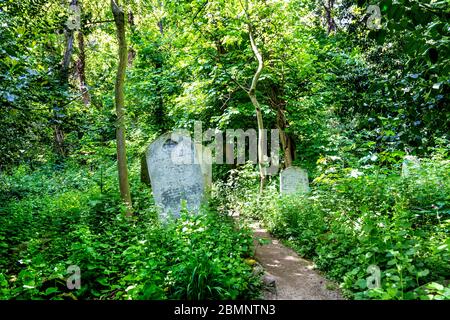 Tower Hamlets Cemetery Park, Londra, Regno Unito Foto Stock