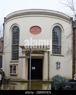 Worcester, Regno Unito - 15 2020 marzo: L'ingresso alla Chiesa della Contessa di Huntingdon al largo di Deansway Foto Stock