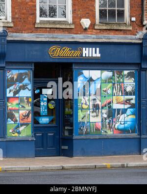 Worcester, Regno Unito - Marzo 15 2020: La facciata dei bookmakers di William Hill su Sidbury Foto Stock