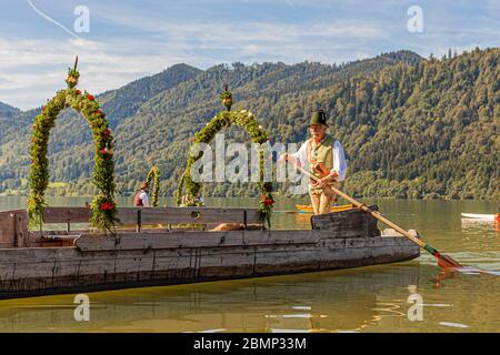 Festival della Consacrazione della Chiesa a Schliersee, Germania (Alt-Schlierseer Kirchtag) Foto Stock