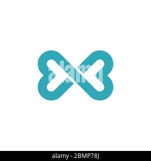 Love Infinity Ornamental Logo Template Illustration Design. EPS vettoriale 10. Foto Stock