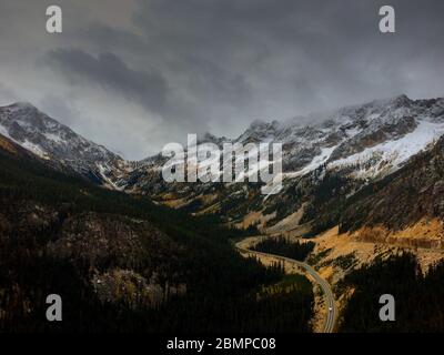 Magico North Cascades National Park nello stato di Washington Foto Stock