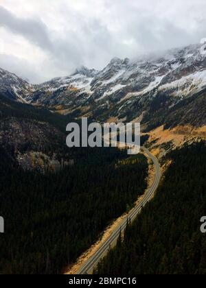 Magico North Cascades National Park nello stato di Washington Foto Stock