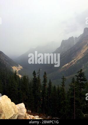 Magico North Cascades National Park nello stato di Washington Foto Stock