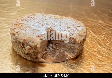 Torta Napoleone. Torta Napoleonica. Torta dessert Fotografia alimentare Foto Stock