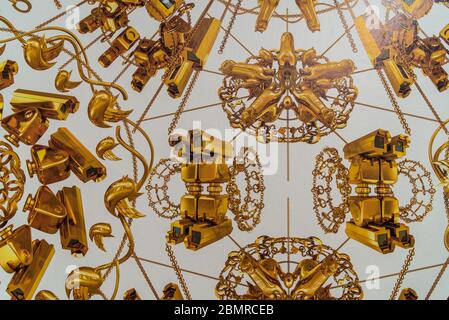 Dusseldorf, Germania - 13 agosto 2019: Mostra ai Weiwei nel museo K21 Foto Stock