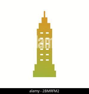 Bella Watchtower Vector Glyph icona Illustrazione Vettoriale