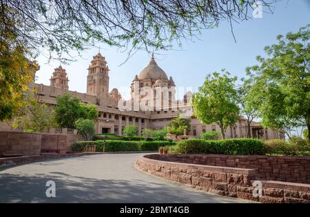 Mehrangarh, situato a Jodhpur, Rajasthan, è uno dei più grandi forti in India. Foto Stock