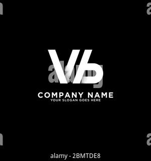 Design del logo VB letter, modello del logo pulito e intelligente, ispirazioni iniziali del logo Illustrazione Vettoriale