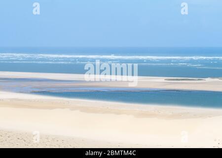 Pyla-sur-Mer, Landes/Francia; 27 marzo 2016. La Duna di Pilat è la duna di sabbia più alta d'Europa. Si trova a la teste-de-Buch, nel Ba Arcachon Foto Stock