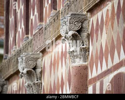 Kloster Lorsch, Königshalle, Unesco Weltkulturerbe, Hessen, Deutschland | Abbazia di Lorsch, King's Hall, Patrimonio dell'Umanità dell'UNESCO, Hessen, Germania Foto Stock