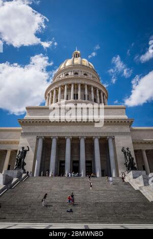 El Capitolio, o il Campidoglio Nazionale, l'Avana, Cuba, l'Avana, Cuba Foto Stock