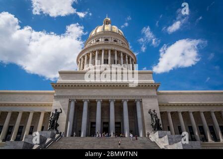 El Capitolio, o il Campidoglio Nazionale, l'Avana, Cuba, l'Avana, Cuba Foto Stock