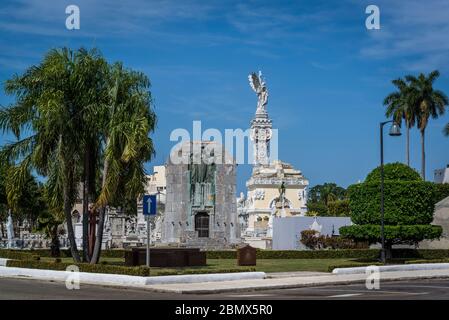 Cimitero dei colon, quartiere di Vedado, l'Avana, Cuba Foto Stock
