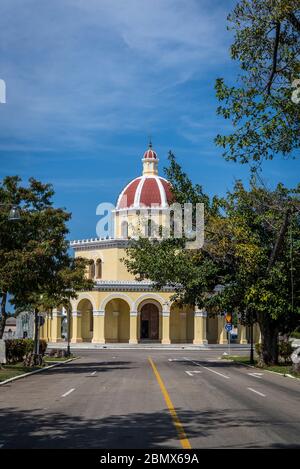 Chiesa al Cimitero Colon, quartiere di Vedado, l'Avana, Cuba Foto Stock