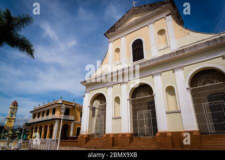 Chiesa della Santissima Trinità a Plaza Mayor, Trinidad, Cuba Foto Stock