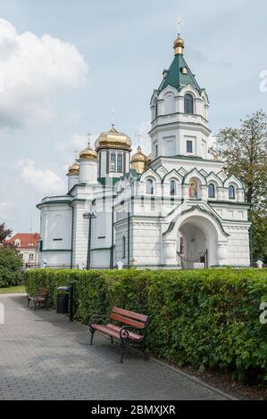 Chiesa ortodossa di San Alessandro Nevsky a Sokółka, Podlaskie Voivodato, Polonia Foto Stock