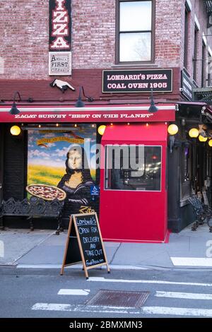 Il ristorante Lombardi's a Little Italy, New York City. Foto Stock